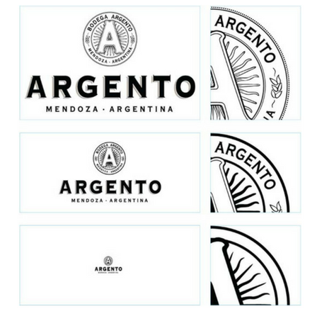 Detailing of the Argento logo