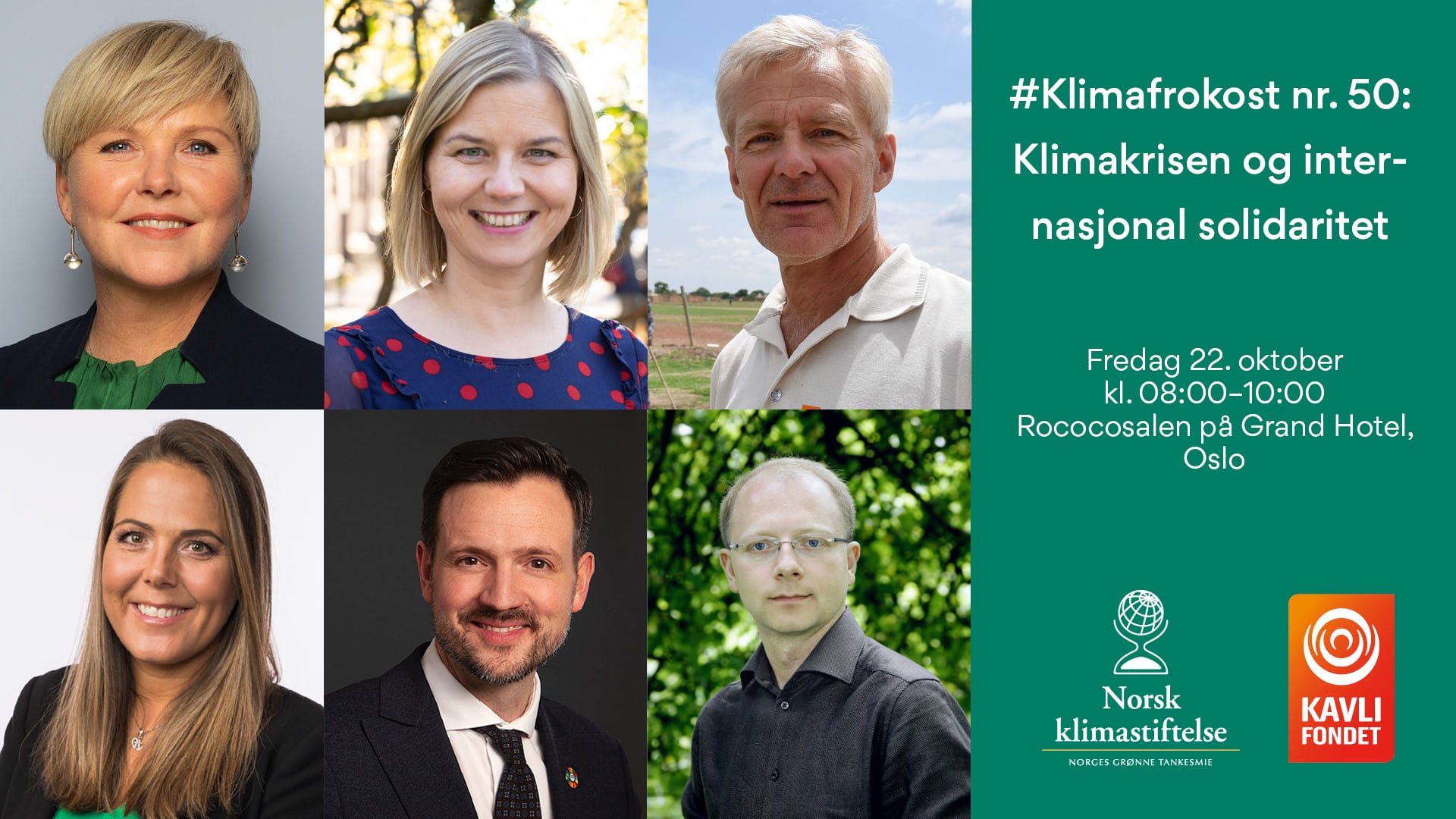 Utviklingsministeren åpner #Klimafrokost Nummer 50