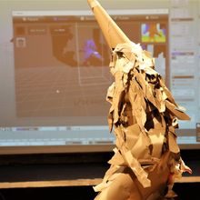 Et monster av papp blir omgjort til VR