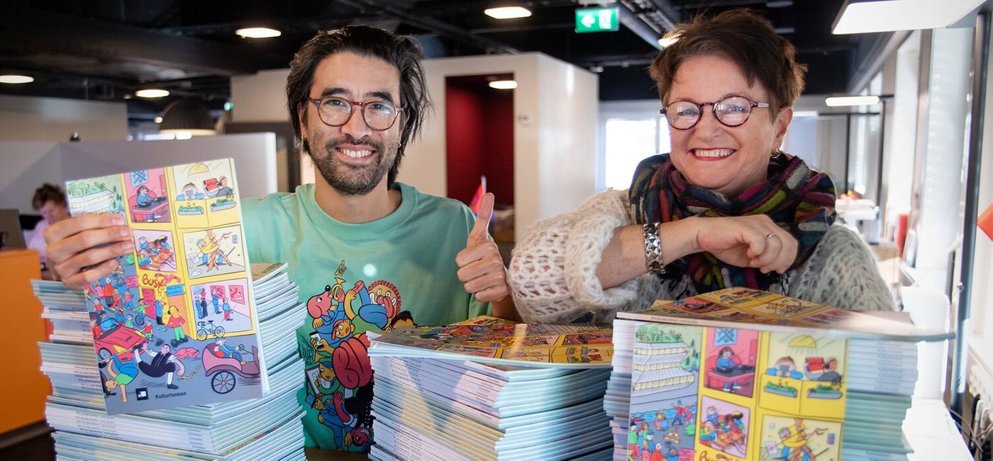 Jo Morten Weider, Lin Holvik og bunker med tegneseriemagasiner