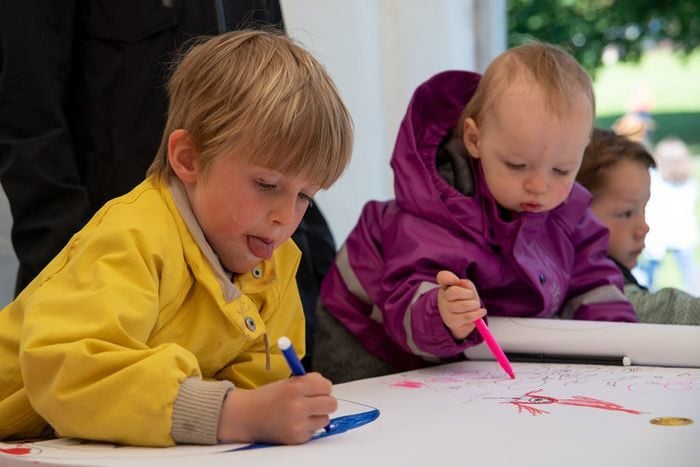Bilder fra Barnas kulturmelding på Festivalen Miniøya i Tøyenparken