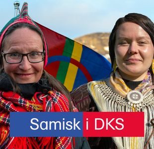 To samiske kvinner i drakt