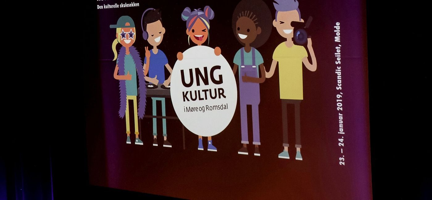 Designplakat til konferansedager for Ung Kultur i Møre og Romsdal