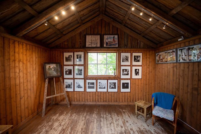 Innsiden av Munchs atelier