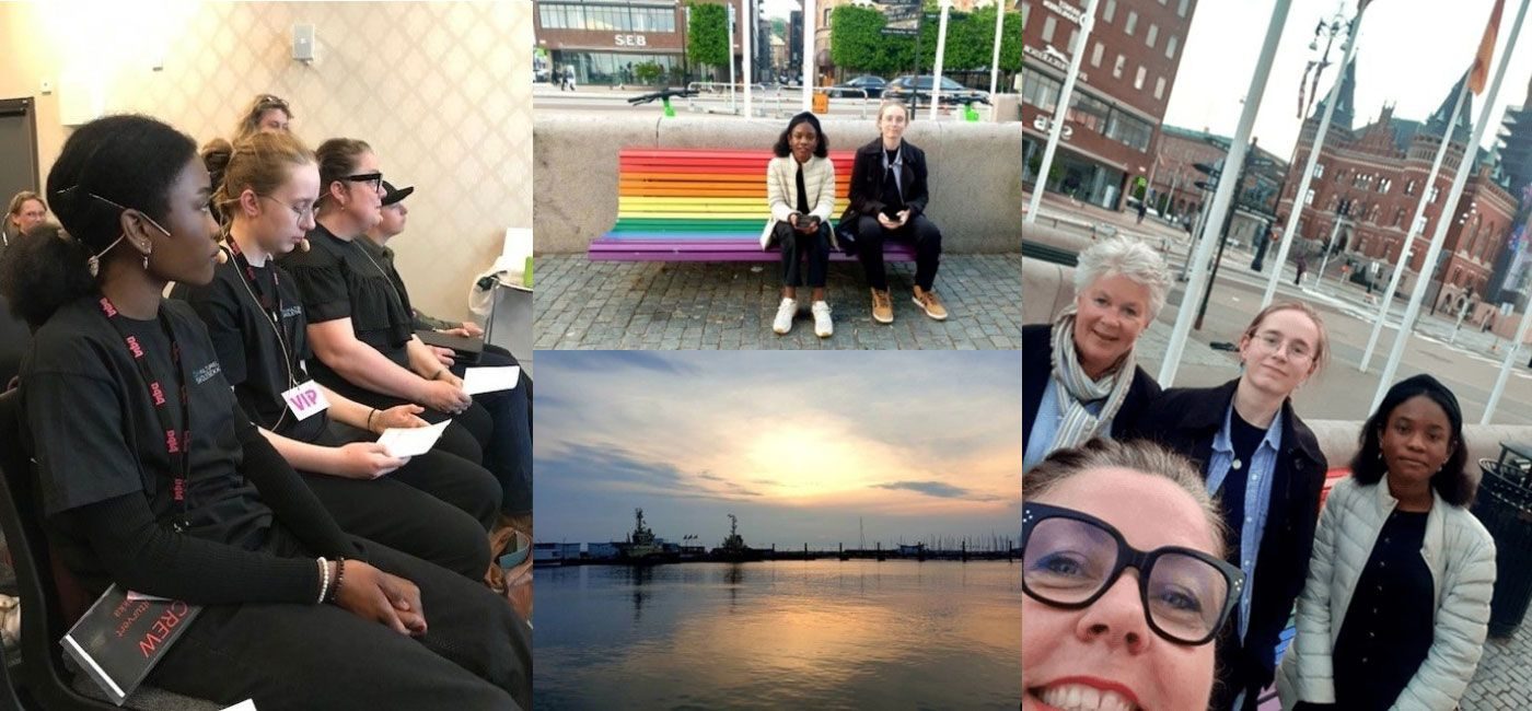 Kollasj med bilder av kulturverter på Bibu i Helsingborg.