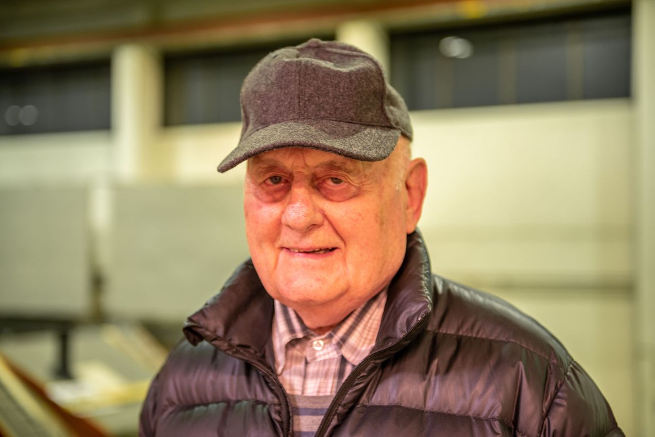 Her ser du det 88-årige medlemmet Arne Talsæte.
