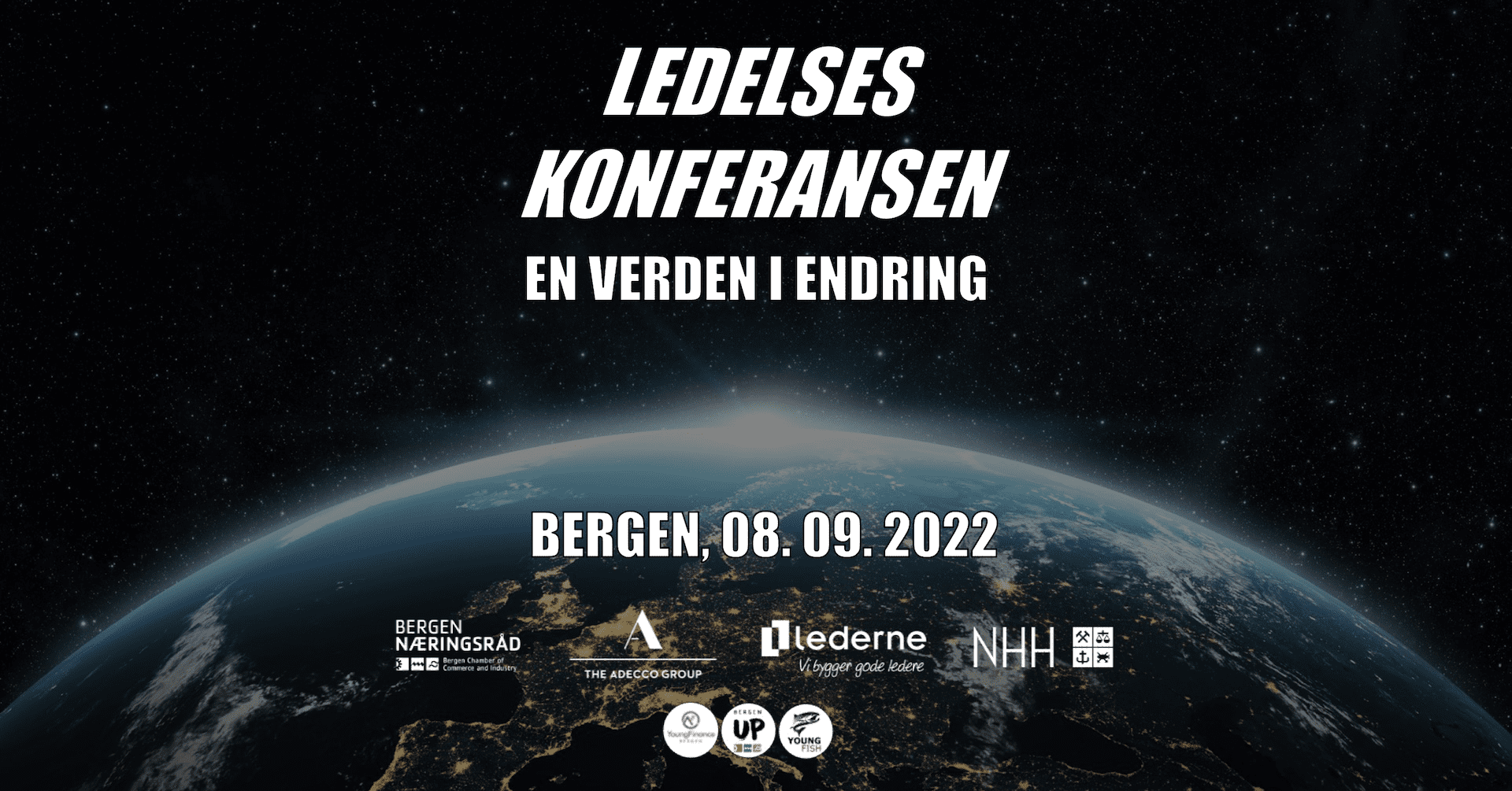 Plakat for Ledelseskonferansen i Bergen 2022