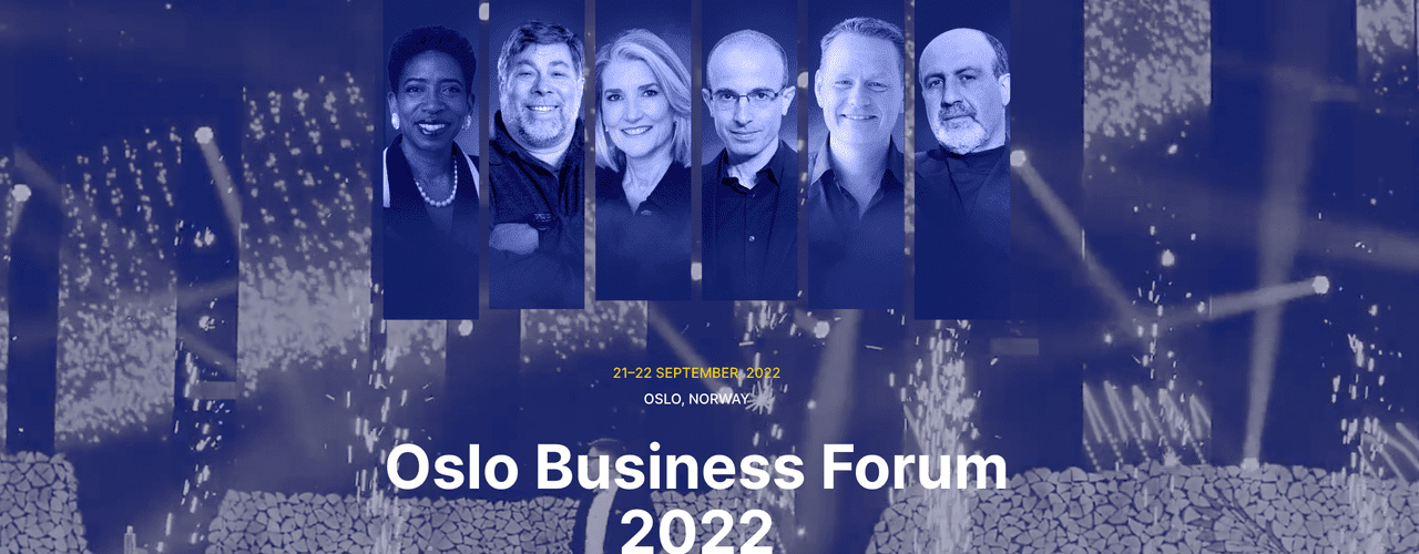 Plakaten til Oslo Business Forum 2022.