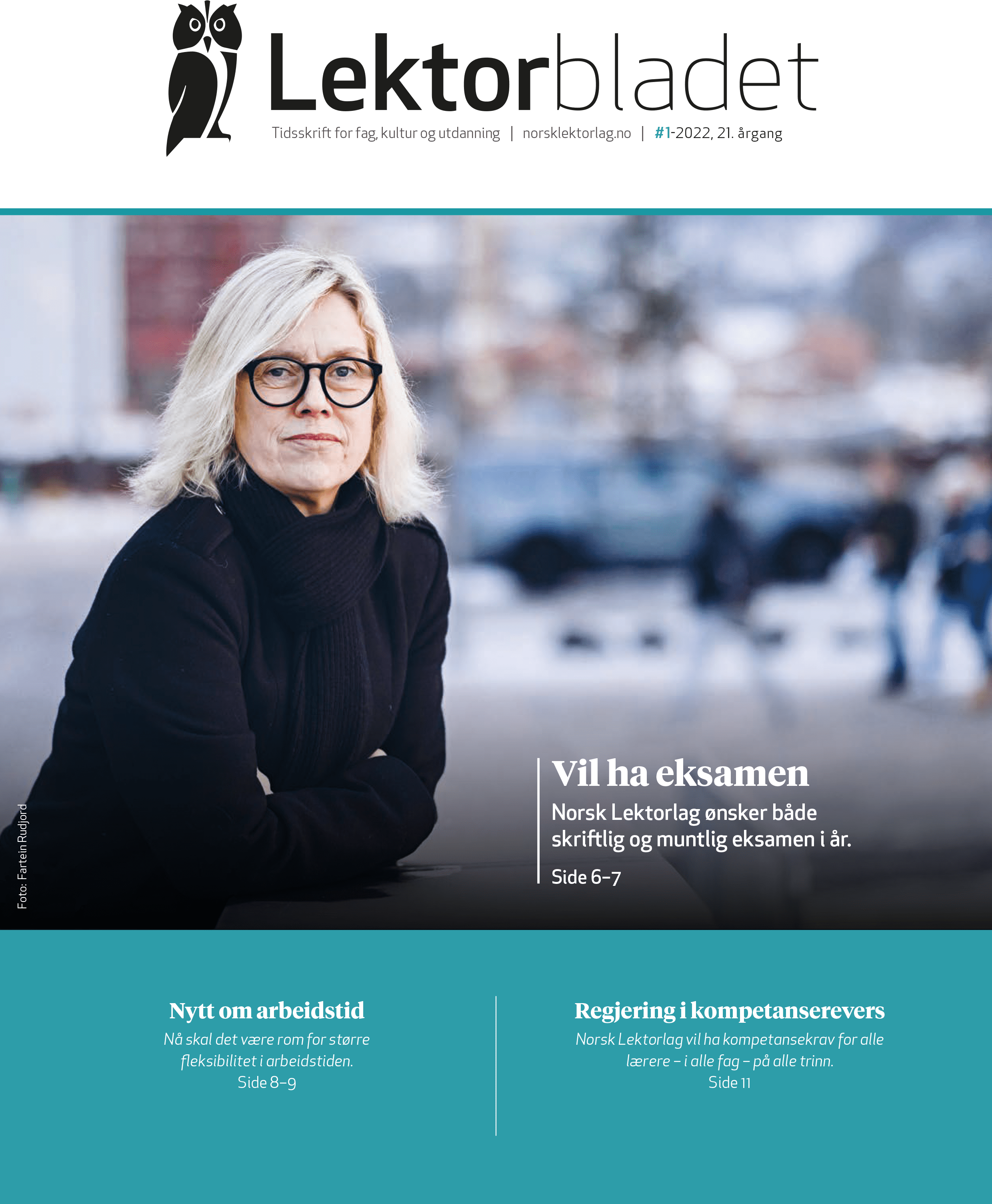 Forsiden av Lektorbladet #1 2022. (png)
