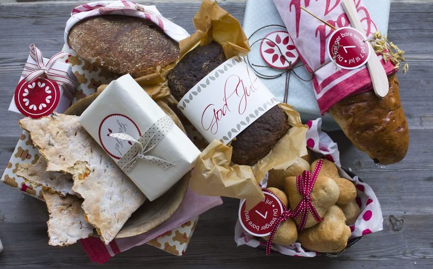 brød som gaver til jul