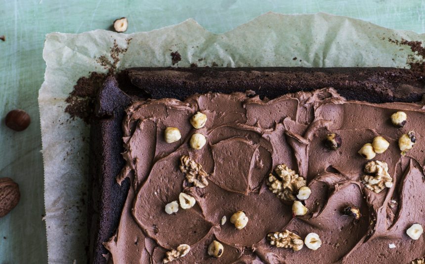 Sjokoladekake med hasselnøtter