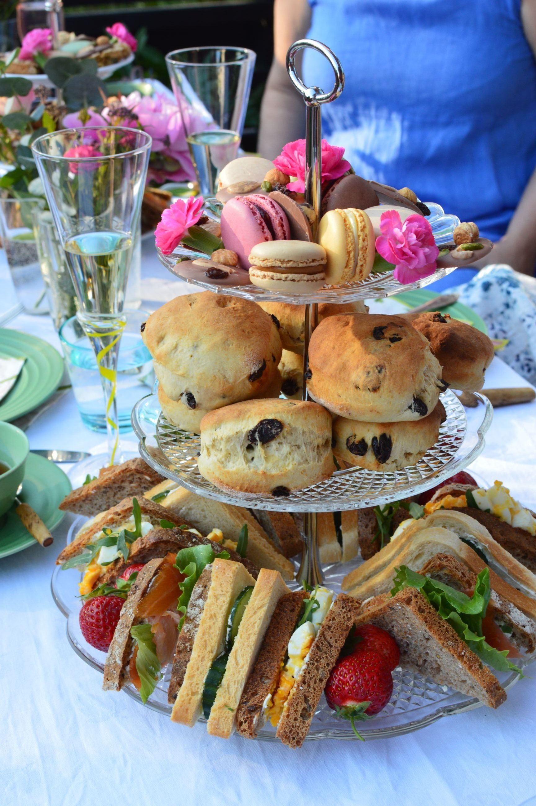 Et dekket bord til afternoon tea