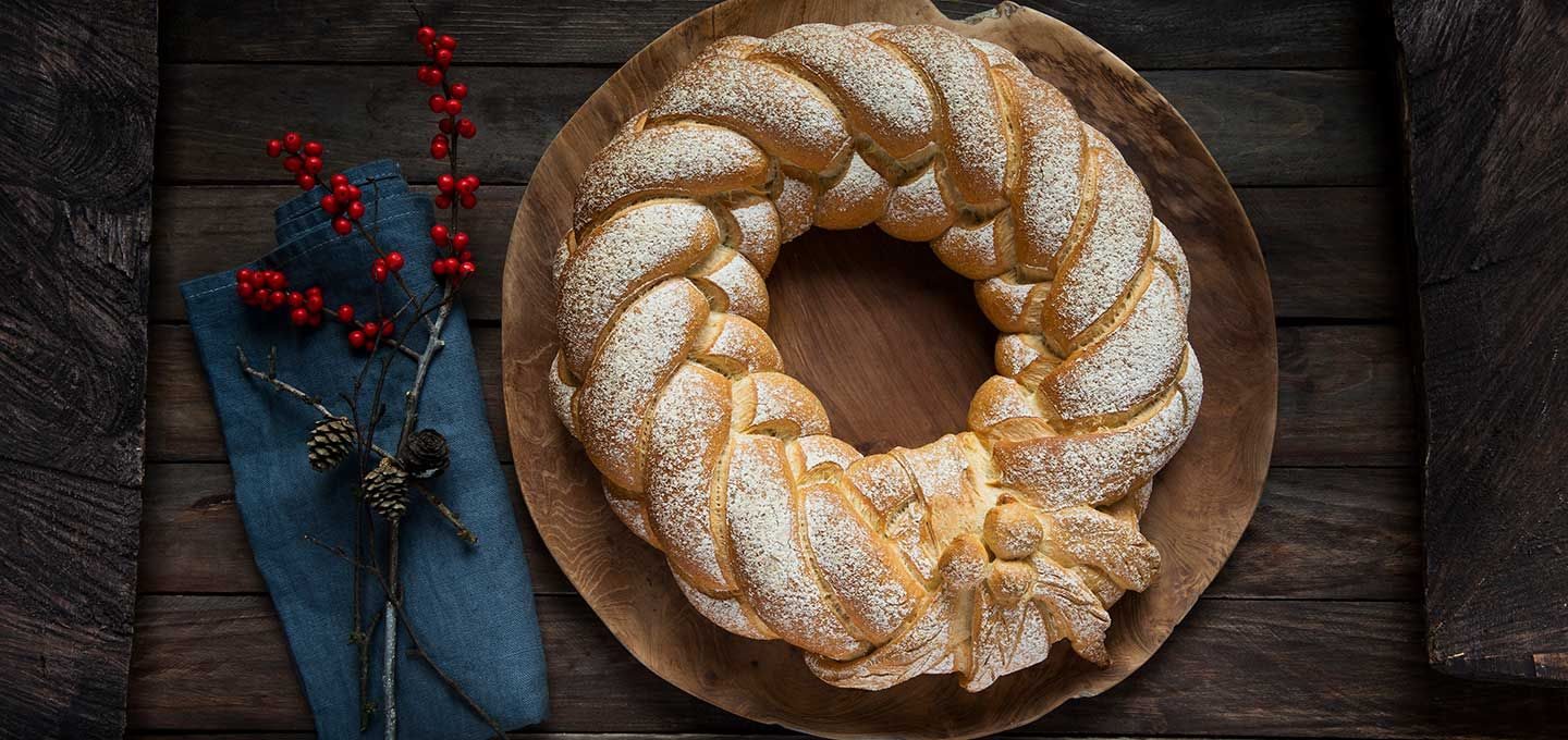 Brød til jul: Flettekrans