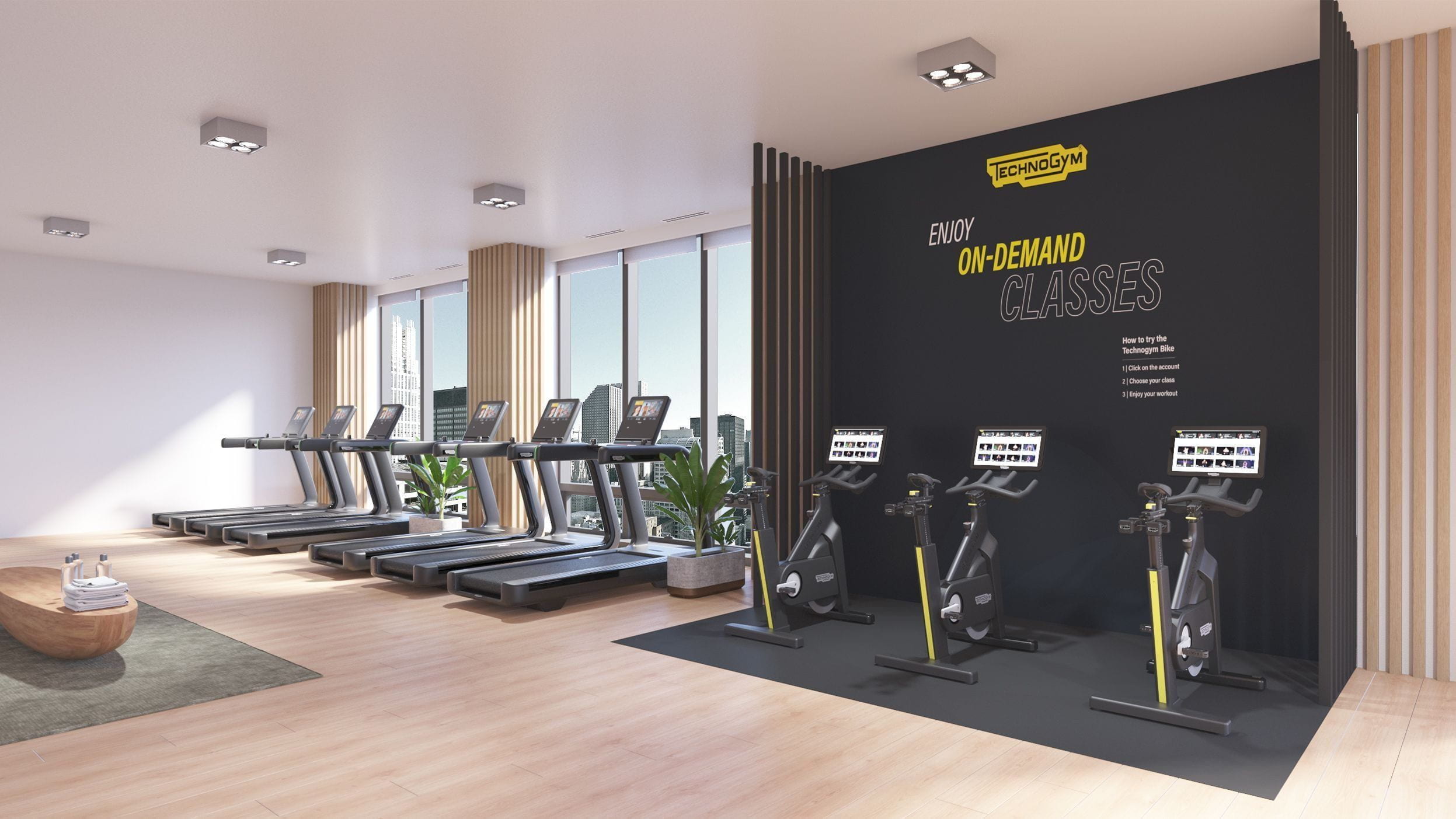 Technogym bike på treningssenter