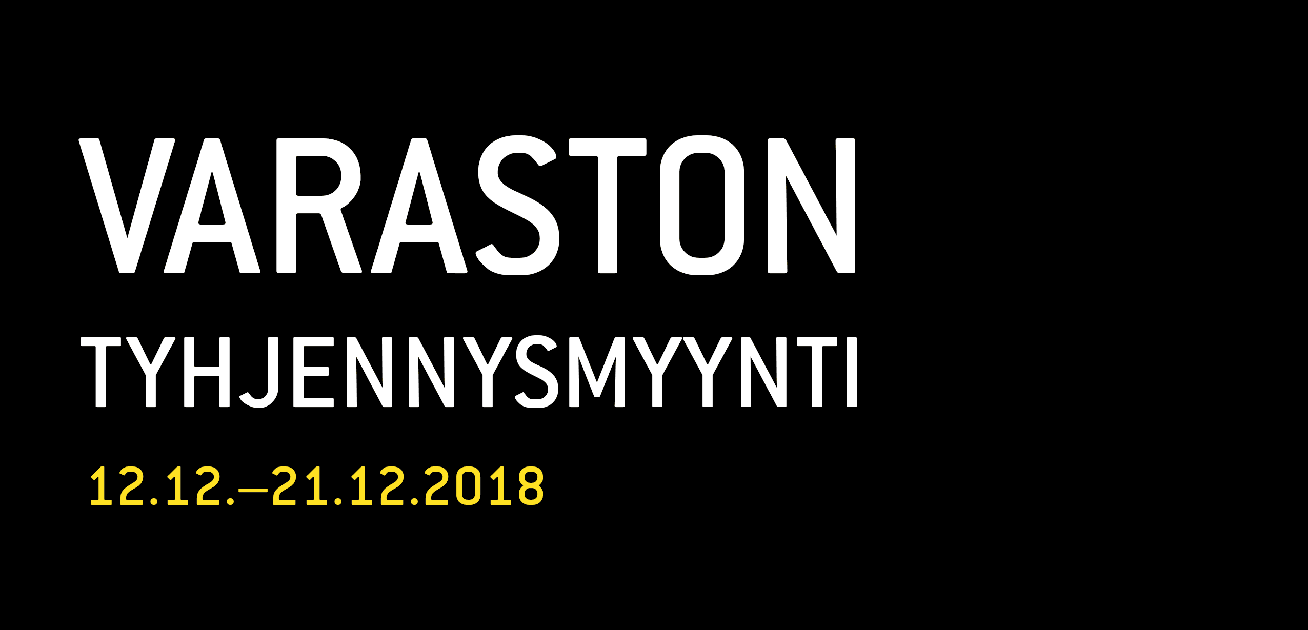 Varaston tyhjennysmyynti