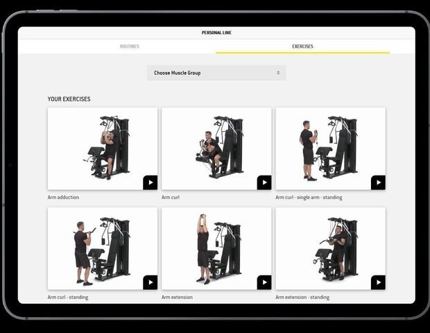 unica trainer app technogym