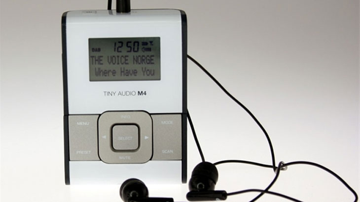 Eksempel på en lommeradio - Tiny Audio M4