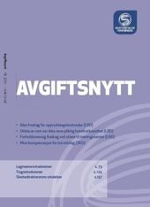 Avgiftsnytt abonnement omslag