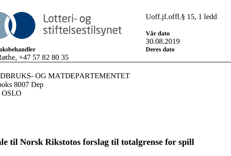 Går for tapsgrenser TGN Ikke spill ut det kortet, GV! TGN