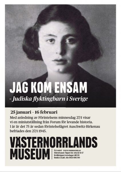 Affisch för förintelsens minnesdag 2020